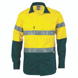 HIVIS D/N 2 TONE DRILL SHIRT - 3536