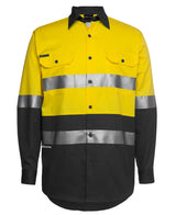 JB'S HI VIS L/S (D+N) 150G WORK SHIRT