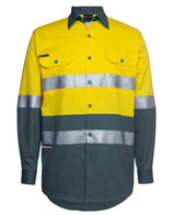 JB'S HI VIS L/S (D+N) 150G WORK SHIRT