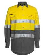 JB'S HI VIS L/S (D+N) 150G WORK SHIRT