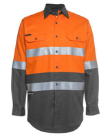 JB'S HI VIS L/S (D+N) 150G WORK SHIRT