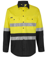 JB'S HI VIS (D+N) L/S STRETCH WORK SHIRT - 6DSWL