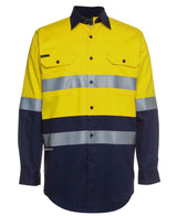 JB'S HI VIS (D+N) L/S 190G WORK SHIRT - 6HLS