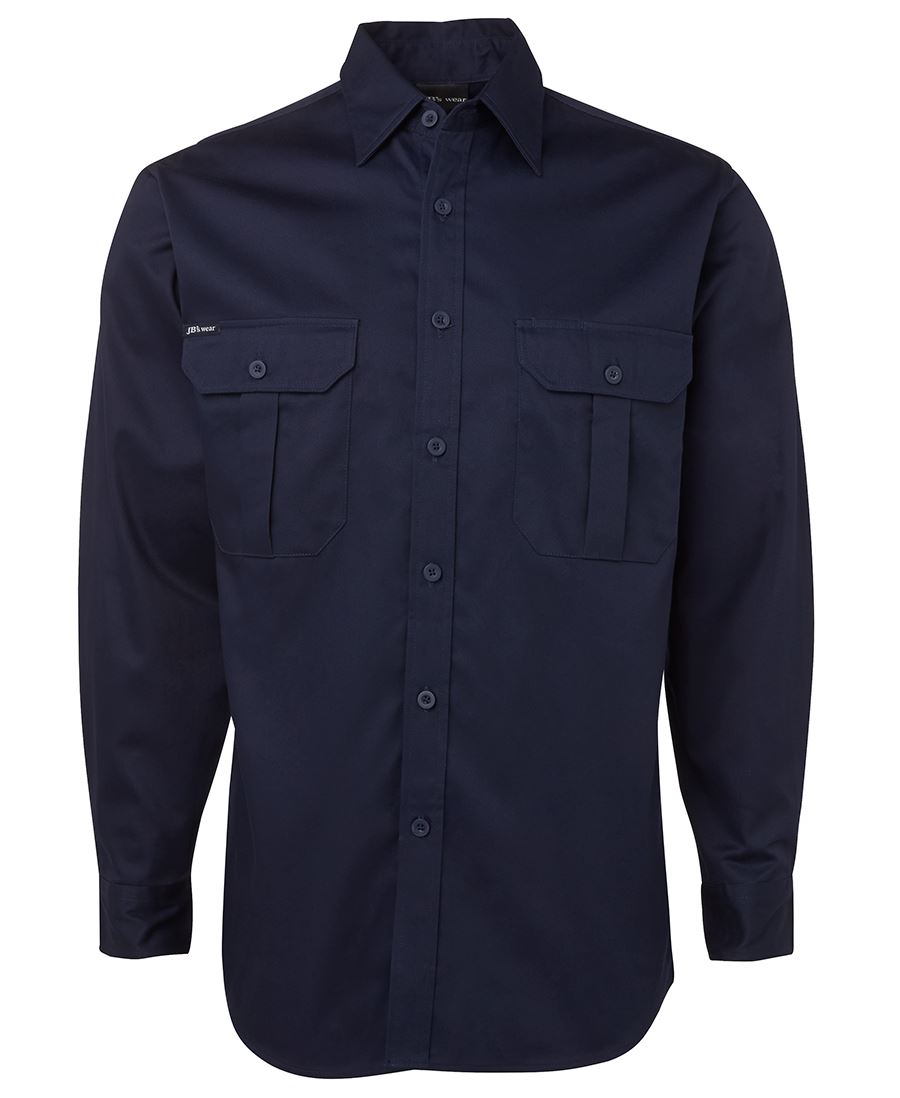 JB'S L/S 190G WORK SHIRT - 6WLS